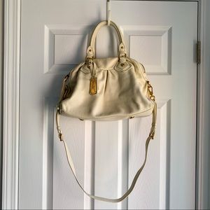 MARC by Marc Jacobs White Baby Aidan Bowler Bag